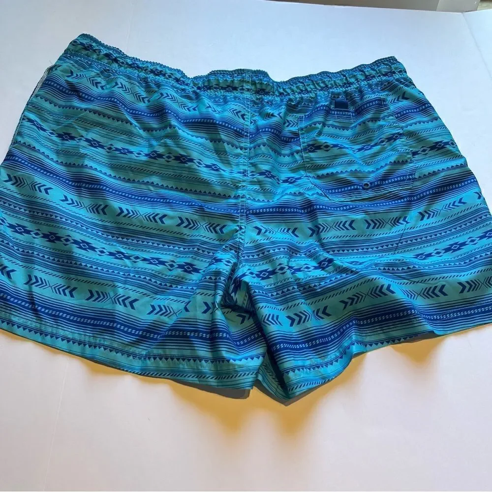 George Men's Swim Trunks Blue Arrow Pattern 2XL(44-46)